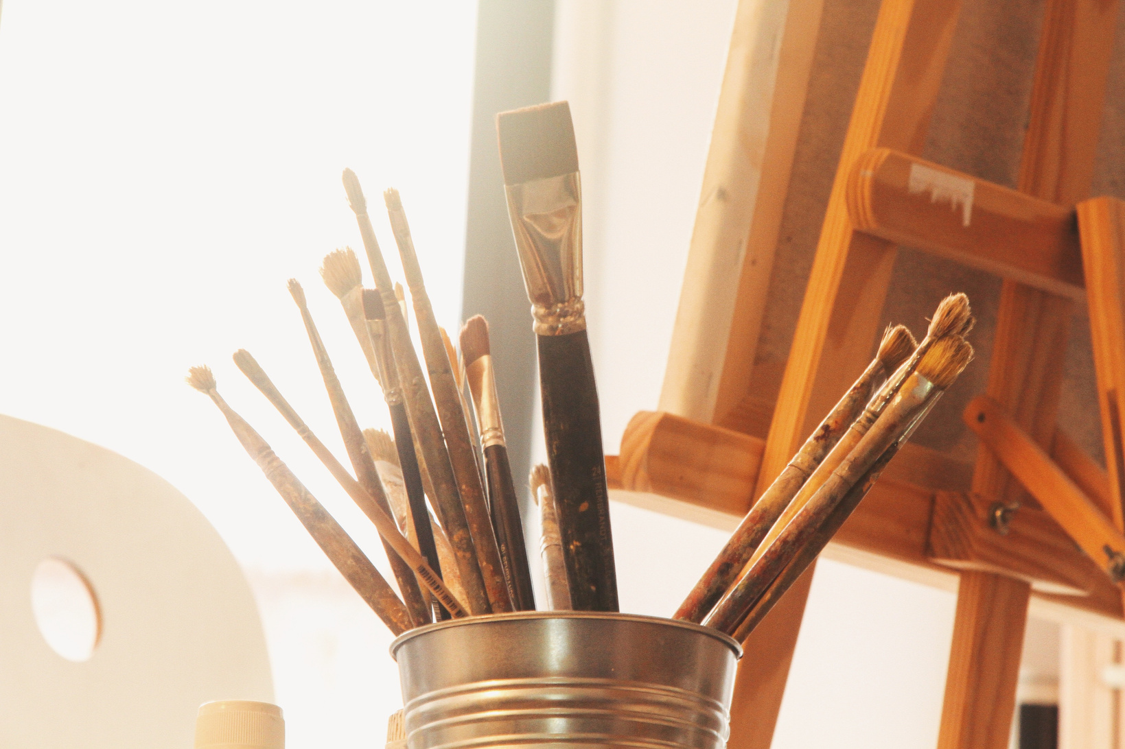 Assorted-color Paint Brushes